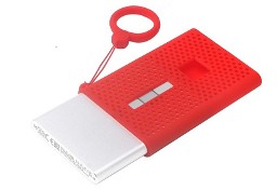futerał silikonowy do dysków SSD Samsung T7/T7 TOUCH czerwony