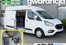 Ford Transit Custom L2H2 Warsztat MODUL-SYSTEM Światłowód Przetwornica 230V HAK