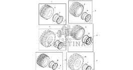 John Deere 960 - Zestaw opony i felgi DC216372 (Rama, pokrywy, róźne)