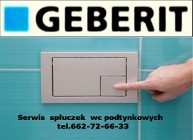 GEBERIT,serwis wc spłuczek podtynkowych na stelażu.