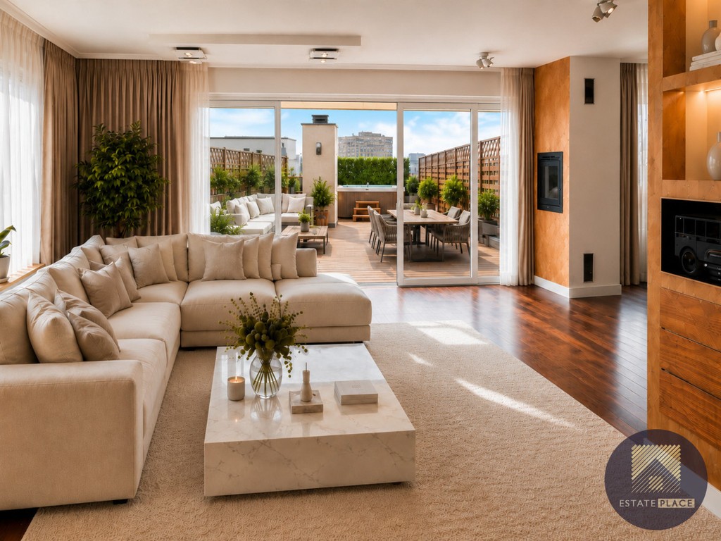 Penthouse z tarasem 57m2+3 balkony|sauna i jacuzzi