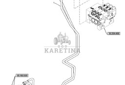 New Holland T6090 T6070 Rurka hydrauliczna 48094282