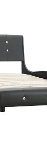 vidaXL Rama łóżka, szara, sztuczna skóra, 90 x 200 cm 280322-3