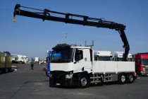 Renault T 380 / 6 X 2 / SKRZYNIOWY + HDS / HIAB 302 E-5 / PILOT / OŚ SKRĘTNA
