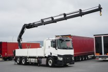 Renault T 380 / 6 X 2 / SKRZYNIOWY + HDS / HIAB 302 E-5 / PILOT / OŚ SKRĘTNA