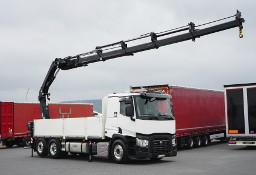 Renault T 380 / 6 X 2 / SKRZYNIOWY + HDS / HIAB 302 E-5 / PILOT / OŚ SKRĘTNA
