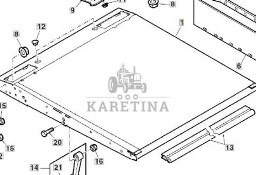 John Deere 9780CTS 9780HM 9780 CTS Rama Rozrzutnika Słomy Plew AH137975