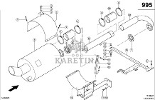Claas Lexion 600 TŁUMIK 0007998102 (Układ wydechowy)
