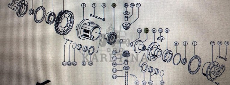 Koło talerzowe Claas Mega 370-340 Nr katalogowy 000 677 489 1-1