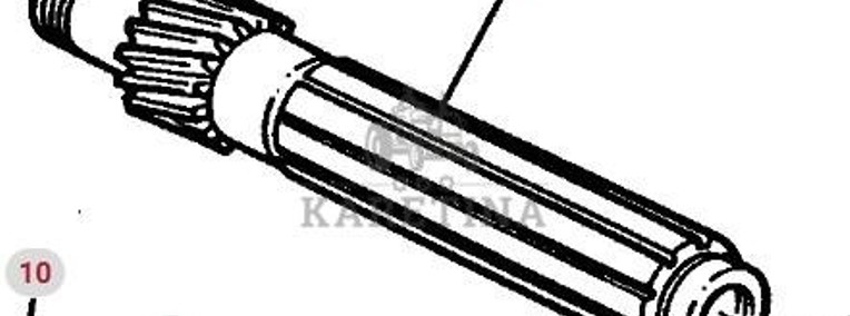 Massey Ferguson 3690 Wałek Wał Skrzyni Biegów Przekładni Dynashift CZĘŚCI 3616227M2-1