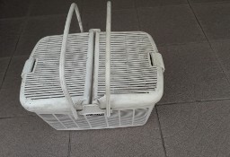 Koszyk piknikowy Lido, plastikowy, biały, 37x24x20 cm, używany,