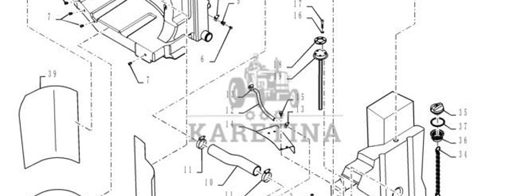 New Holland T6090 T6070 T7230 Zbiornik paliwa 84553073-1