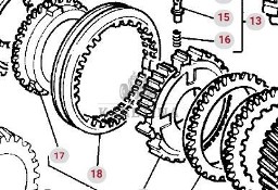Massey Ferguson 3690 Pierścień Synchronizatora Synchronizator CZĘŚCI 3616592M91