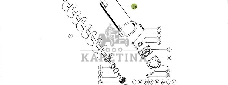 Claas Dominator 98 - ślimak transportowy 0006827952-1