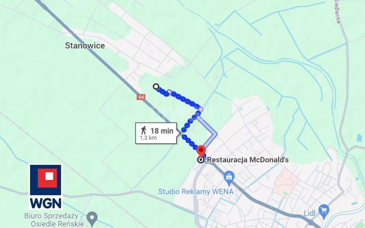 Działka na sprzedaż, 1025 m², Oława Stanowice - Widok 3