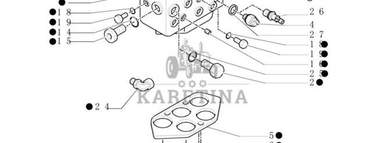 New Holland T6010 T6090 T6070 Zawór sterujący 5195313-1