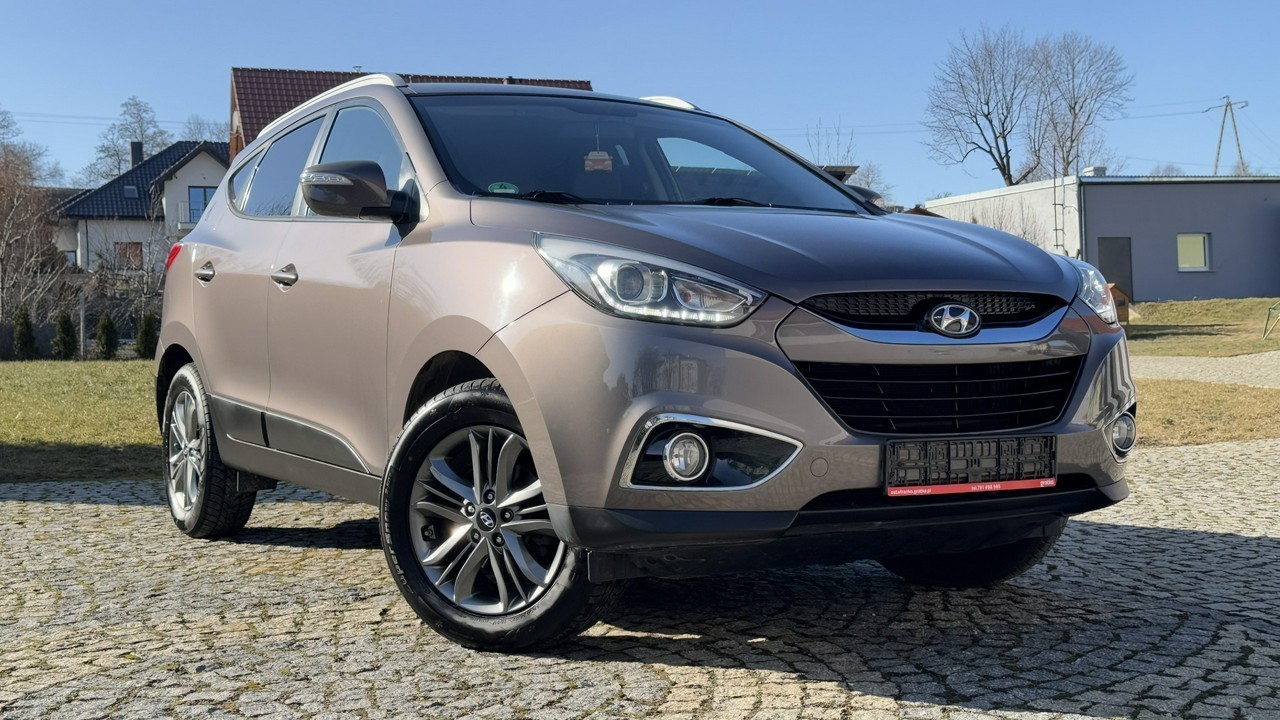 Hyundai ix35 1.7 CRDI 116KM z Niemiec, LIFT 2014, Pół-skóry, Grzane fotele + kana