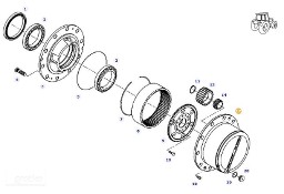 Fendt 927 930 933 936 - układ planetarny - koło zębate przekładni F930301020160