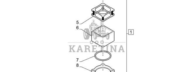 New Holland T6010 Filtr paliwa 87346728-1