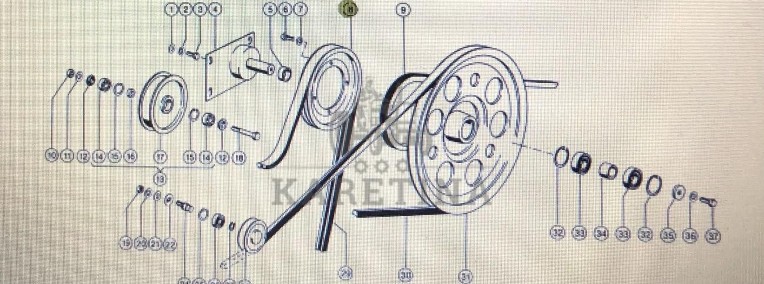 Koło pasowe Class Mega 370-340 Nr katalogowy 000 603 190 0-1