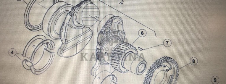CLAAS Celtis - wał korbowy Ceres 355-325X Ares 566-546 Ergos 466-436 John Deere-1