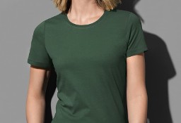 Damski t-shirt koszulka bez nadruku kolor zielony STEDMAN (CH Land Warszawa)