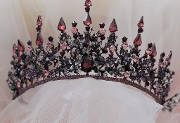 Miedziana ciemna korona diadem tiara opaska królowa wróżka wiedźma fairy witch