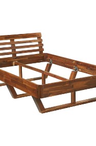 vidaXL Rama łóżka, lite drewno akacjowe, 140 x 200 cm288312-2
