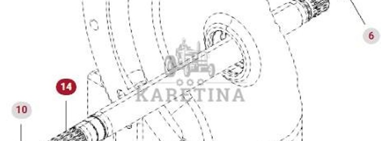 Fendt 930 933 936 939 942 Vario Gen 6 Wał Napędowy CZĘŚCI H218PP0105010-1