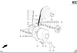 Claas Lexion 580 DMUCHAWA ODSYSANIA 0006447821 (Napęd kosza chłodnicy-dmuchawy odsysającej)