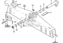 New Holland TX66 TX67 TX68 Oś Tylna CZĘŚCI 9508161