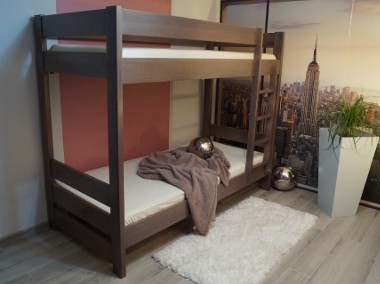 MASYWNE łóżko drewniane bukowe piętrowe-3 osobowe lity buk PRODUCENT-1