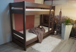 MASYWNE łóżko drewniane bukowe piętrowe-3 osobowe lity buk PRODUCENT