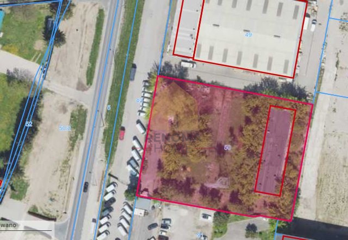 działka inwestycyjna|4493 m²|budynek biurowy – pohled 3
