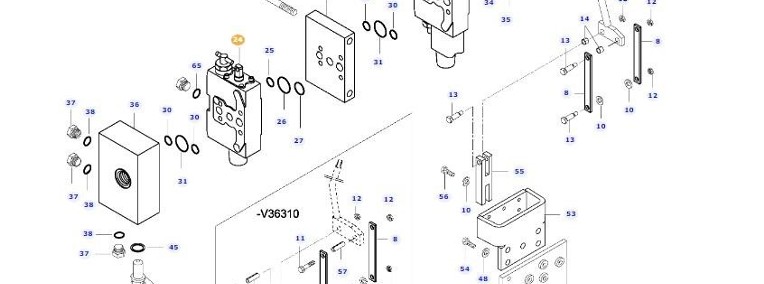 Valtra N141 - zawór blok hydrauliki V32536400-1