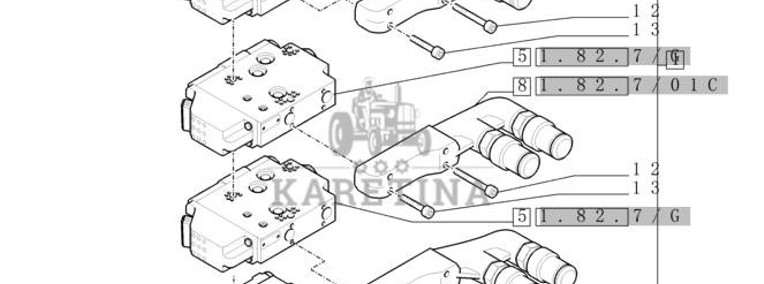 New Holland T6010 Zawór sterujący 84266154-1