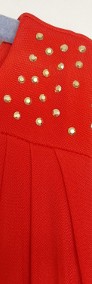 Sukienka H&M Versace 36 S czerwona mini cyrkonie elegancka -4