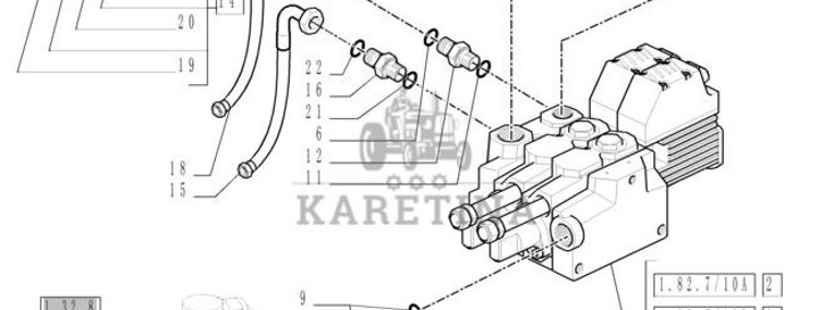 New Holland T6010 T6090 T6070 Zawór sterujący 84214466-1