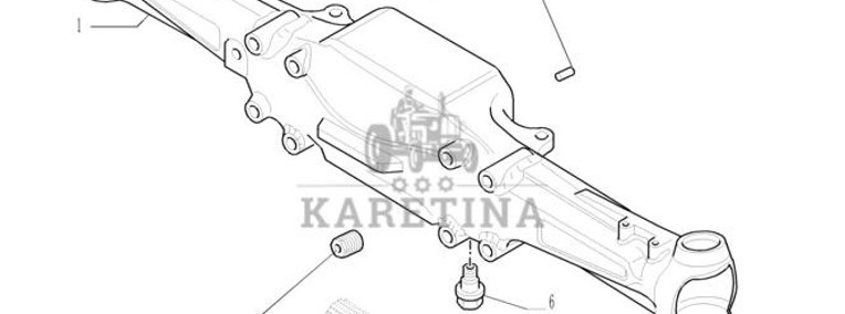 New Holland T6090 T6070 T7230 Pochwa mostu napedow 87633221-1