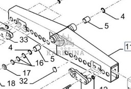 New Holland CR9080 Oś Tylna Obudowa Belka Centralna CZĘŚCI 84074066 84462121