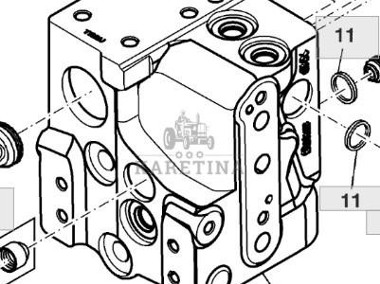 John Deere 6030 6130 7130 6M 6155M Zawór Priorytetowy Rozdzielacz Hydrauliczny AL207641 AL233957-1
