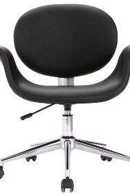 vidaXL Krzesło biurowe, obrotowe, czarne, sztuczna skóra3054824-2