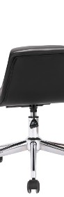 vidaXL Krzesło biurowe, obrotowe, czarne, sztuczna skóra3054824-3