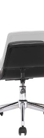 vidaXL Krzesło biurowe, obrotowe, czarne, sztuczna skóra3054824-4
