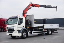 DAF LF 55 LF 260 / ACC / SKRZYNIOWY + HDS / HYVA HC-183 / PILOT / ROTATOR / WIDŁY