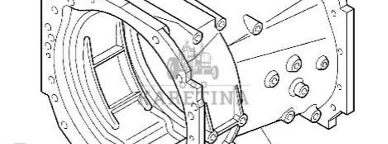 Massey Ferguson 7718S 7718 S 1804A DYNA 6 Obudowa Przekładni Skrzyni Biegów CZĘŚCI 4358592M5-1