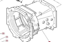 Massey Ferguson 7718S 7718 S 1804A DYNA 6 Obudowa Przekładni Skrzyni Biegów CZĘŚCI 4358592M5