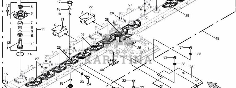 Krone Big M II - koło zębate 66 zębów 002530300-1