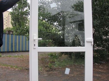 	 nowe drzwi PVC 100x200 wejściowe sklepowe biurowe od ręki -1