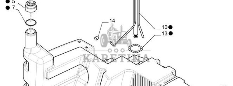 New Holland T6010 Zbiornik paliwa 47469840-1